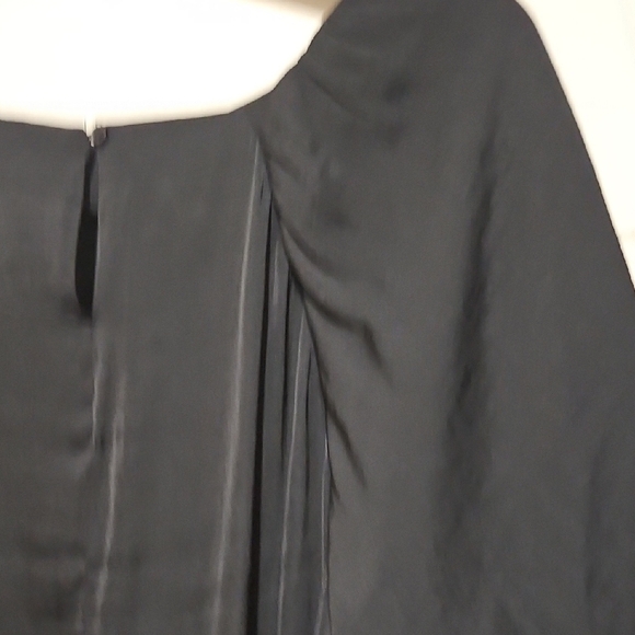 EUC Nine West Black Blouse with Puff Sleeves - Picture 5 of 10